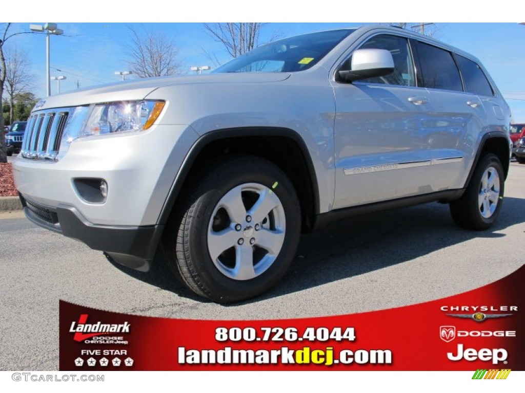 2012 Grand Cherokee Laredo X Package - Bright Silver Metallic / Black photo #1