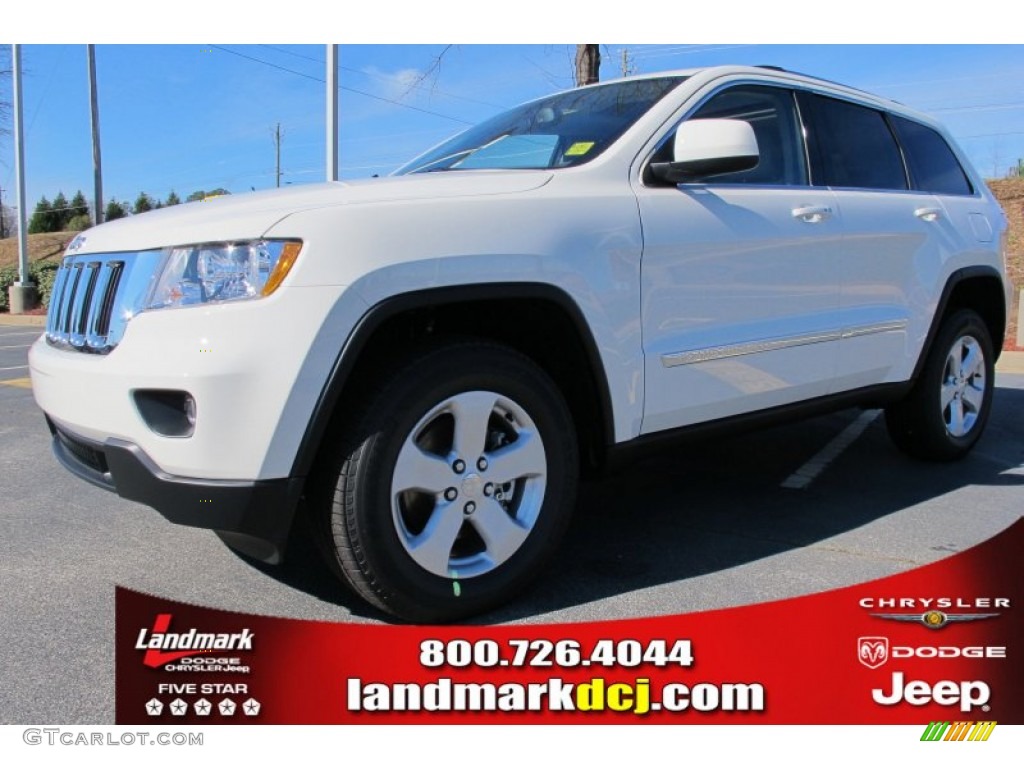 2012 Grand Cherokee Laredo X Package - Stone White / Dark Graystone/Medium Graystone photo #1