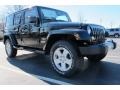 2012 Black Forest Green Pearl Jeep Wrangler Unlimited Sahara 4x4  photo #4