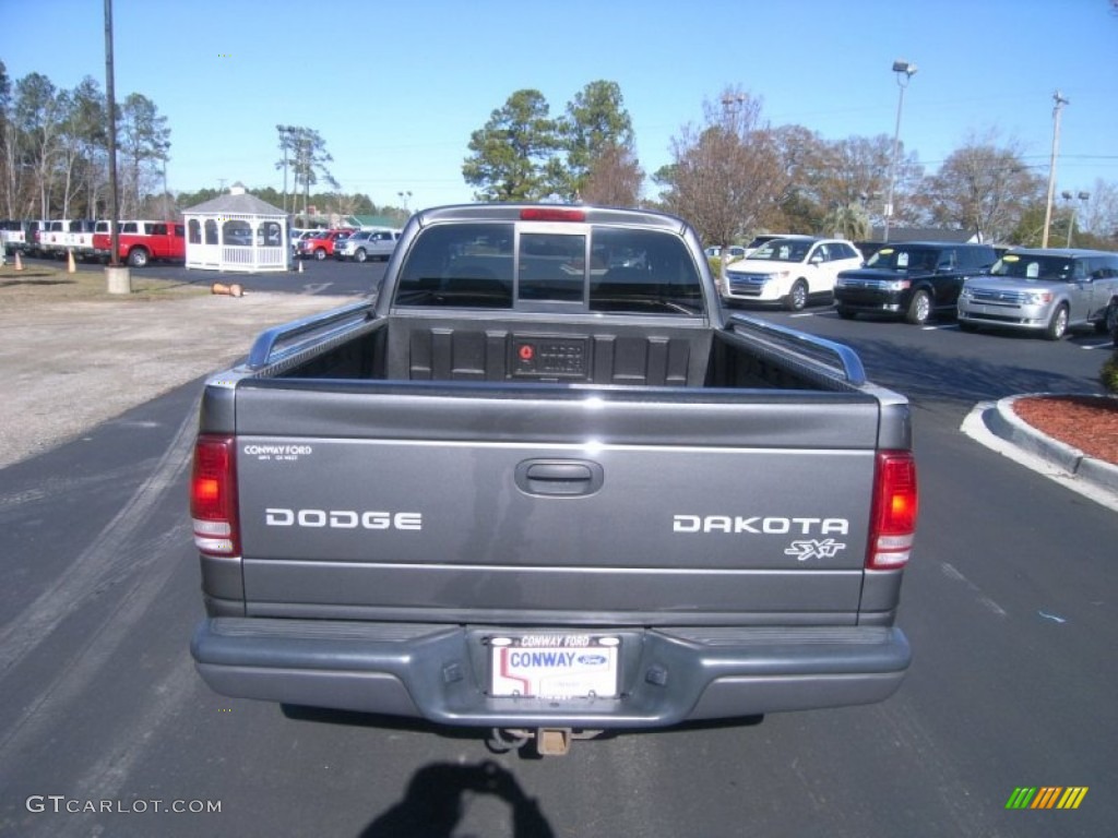 2003 Dakota SXT Club Cab - Graphite Metallic / Dark Slate Gray photo #6