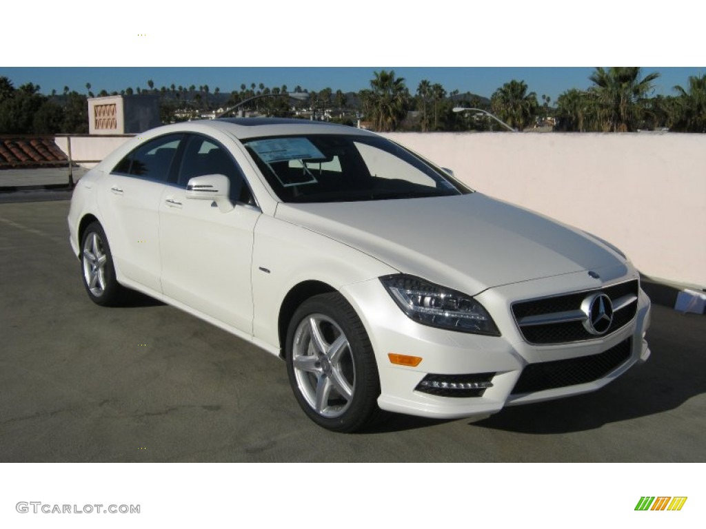 Diamond White Metallic 2012 Mercedes-Benz CLS 550 Coupe Exterior Photo #59635041