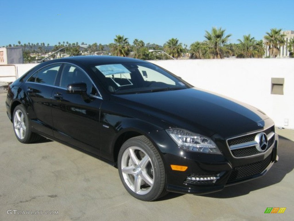 Black Mercedes-Benz CLS