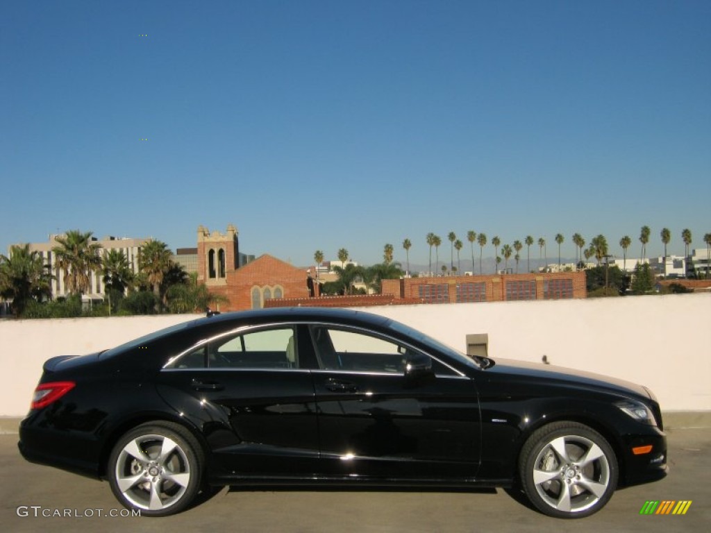 Black 2012 Mercedes-Benz CLS 550 Coupe Exterior Photo #59635414