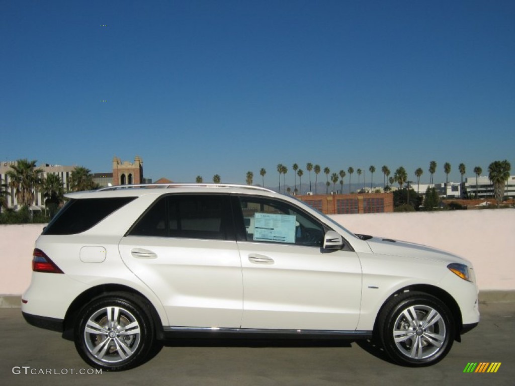 Diamond White Metallic 2012 Mercedes-Benz ML 350 4Matic Exterior Photo #59635473