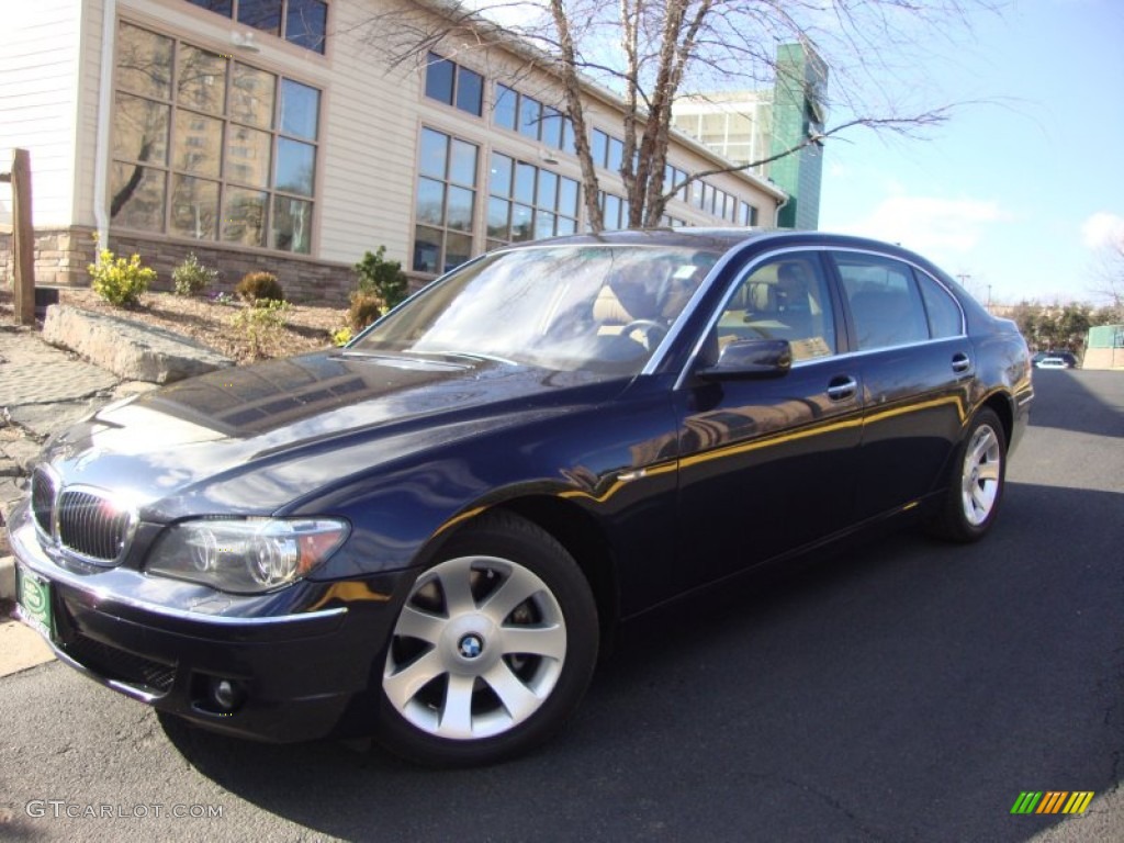 2008 7 Series 750Li Sedan - Monaco Blue Metallic / Natural Brown photo #2