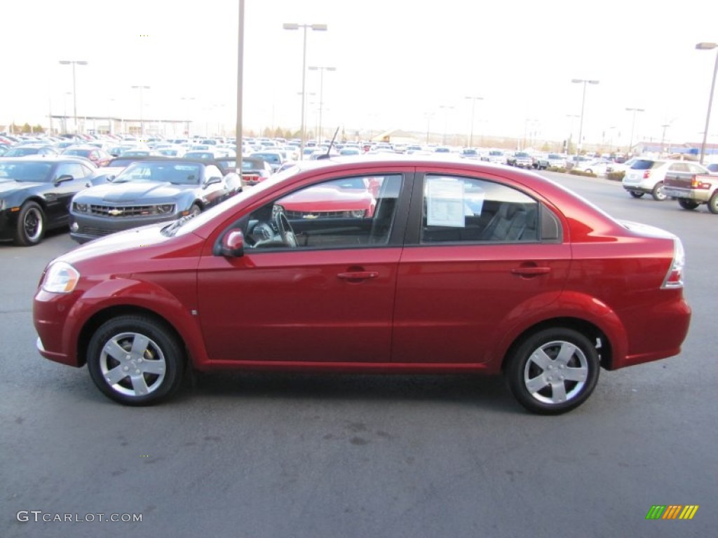 Sport Red 2009 Chevrolet Aveo LT Sedan Exterior Photo #59636910