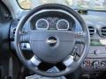 Charcoal 2009 Chevrolet Aveo LT Sedan Steering Wheel