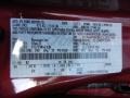 RZ: Red Candy Metallic 2012 Ford Focus SE 5-Door Color Code