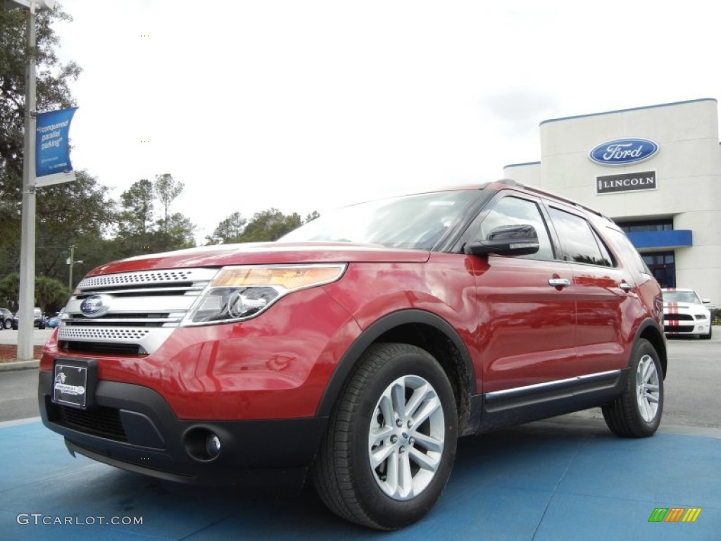 2012 Red Candy Metallic Ford Explorer XLT EcoBoost 59583554 Photo 12 Car