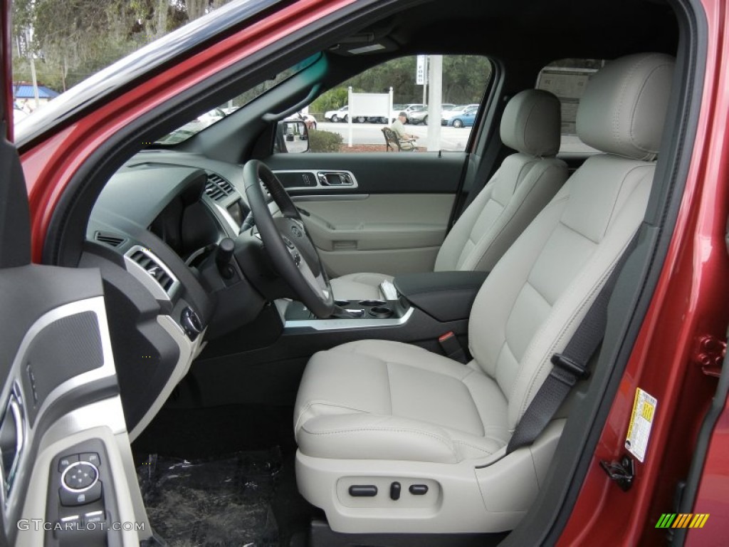 Medium Light Stone Interior 2012 Ford Explorer XLT EcoBoost Photo #59637399