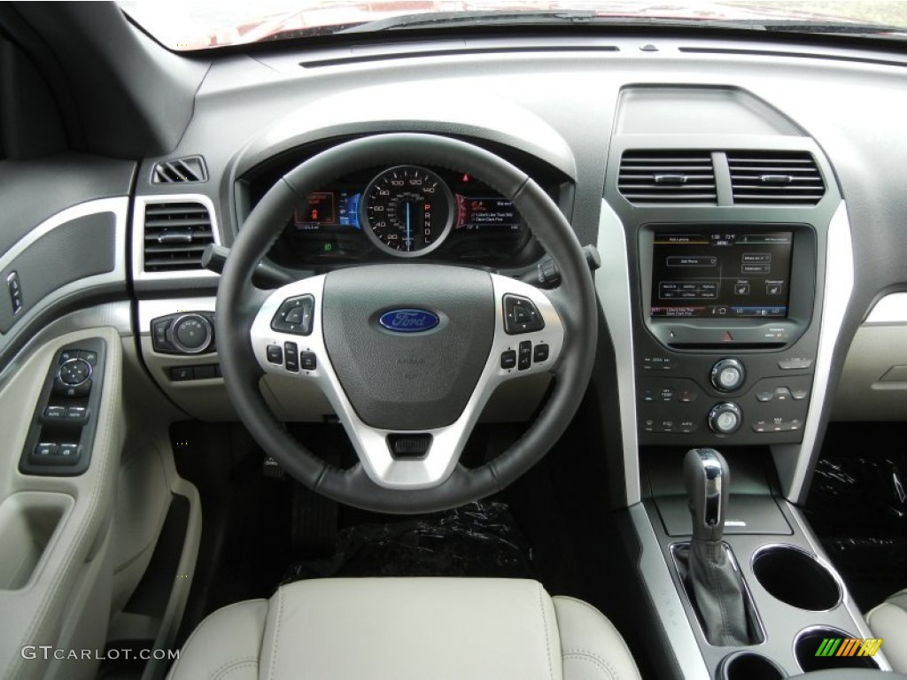 2012 Ford Explorer XLT EcoBoost Medium Light Stone Dashboard Photo #59637417