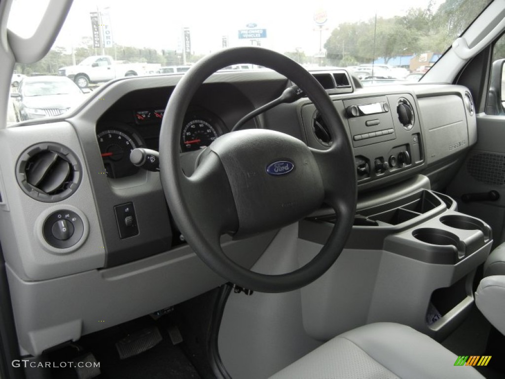 2012 Ford E Series Van E250 Cargo Medium Flint Dashboard Photo #59637486