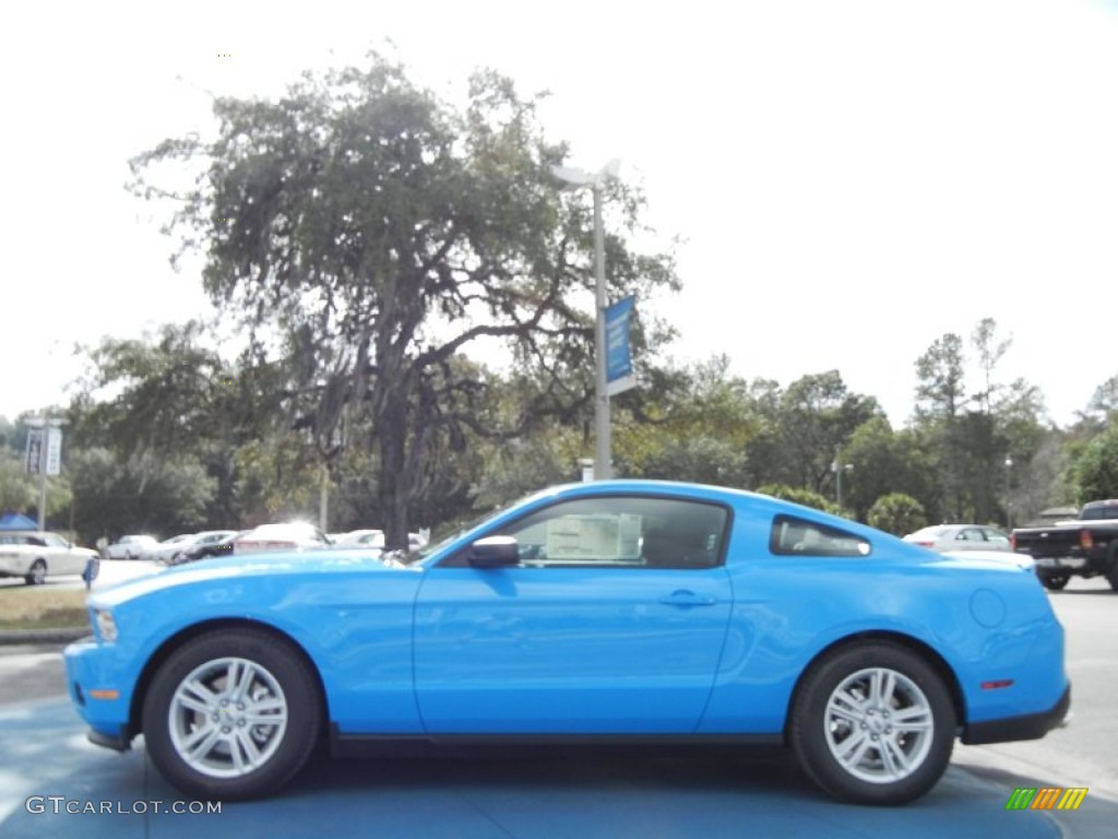Grabber Blue 2012 Ford Mustang V6 Coupe Exterior Photo #59637618