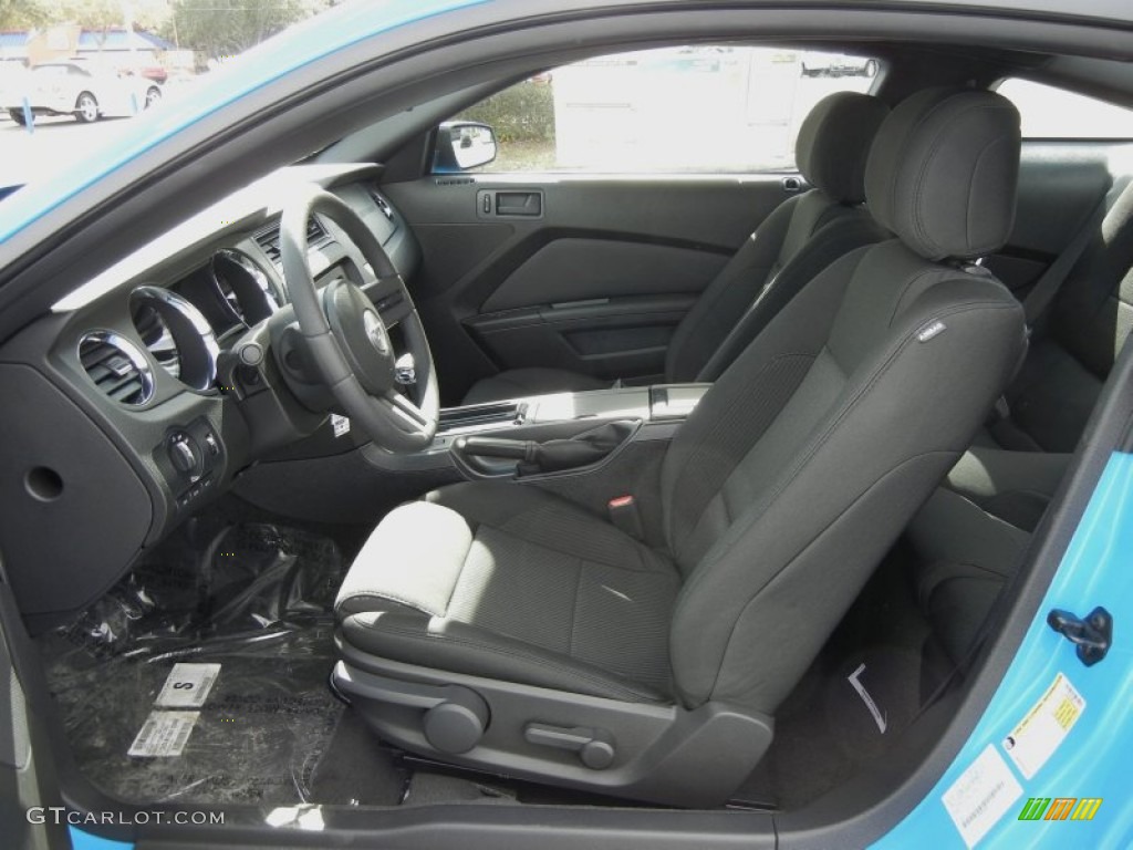 Charcoal Black Interior 2012 Ford Mustang V6 Coupe Photo #59637636