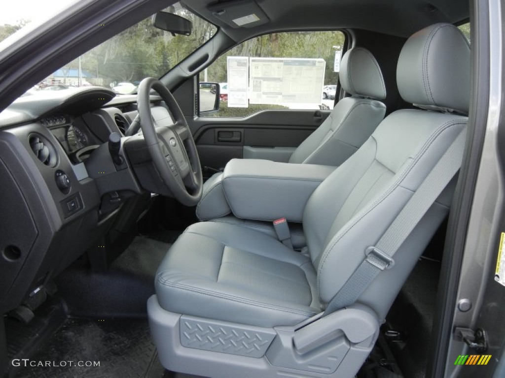 Steel Gray Interior 2012 Ford F150 XL Regular Cab Photo #59637870