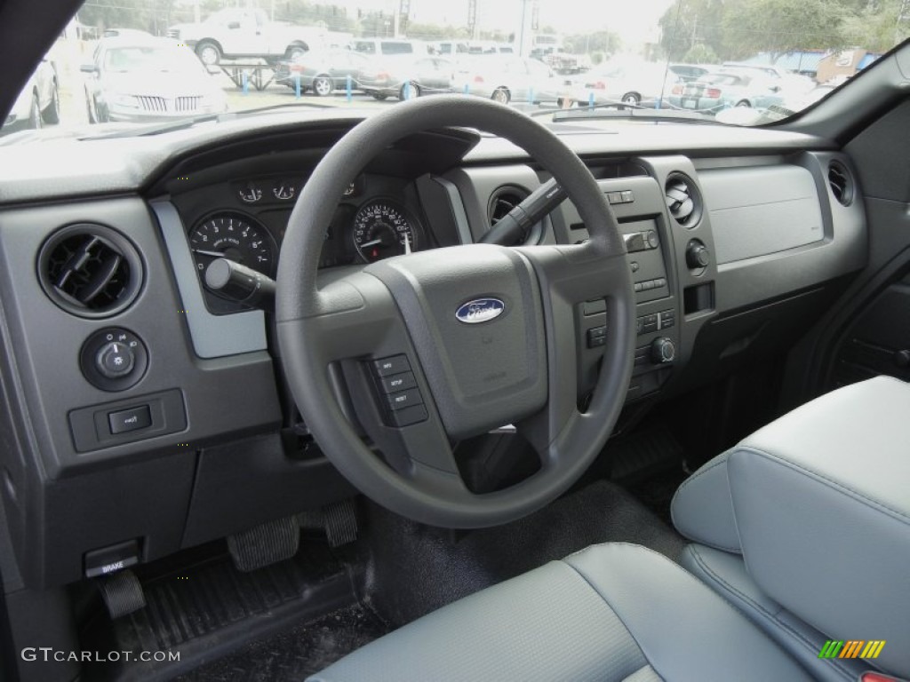 2012 Ford F150 XL Regular Cab Steel Gray Dashboard Photo #59637876