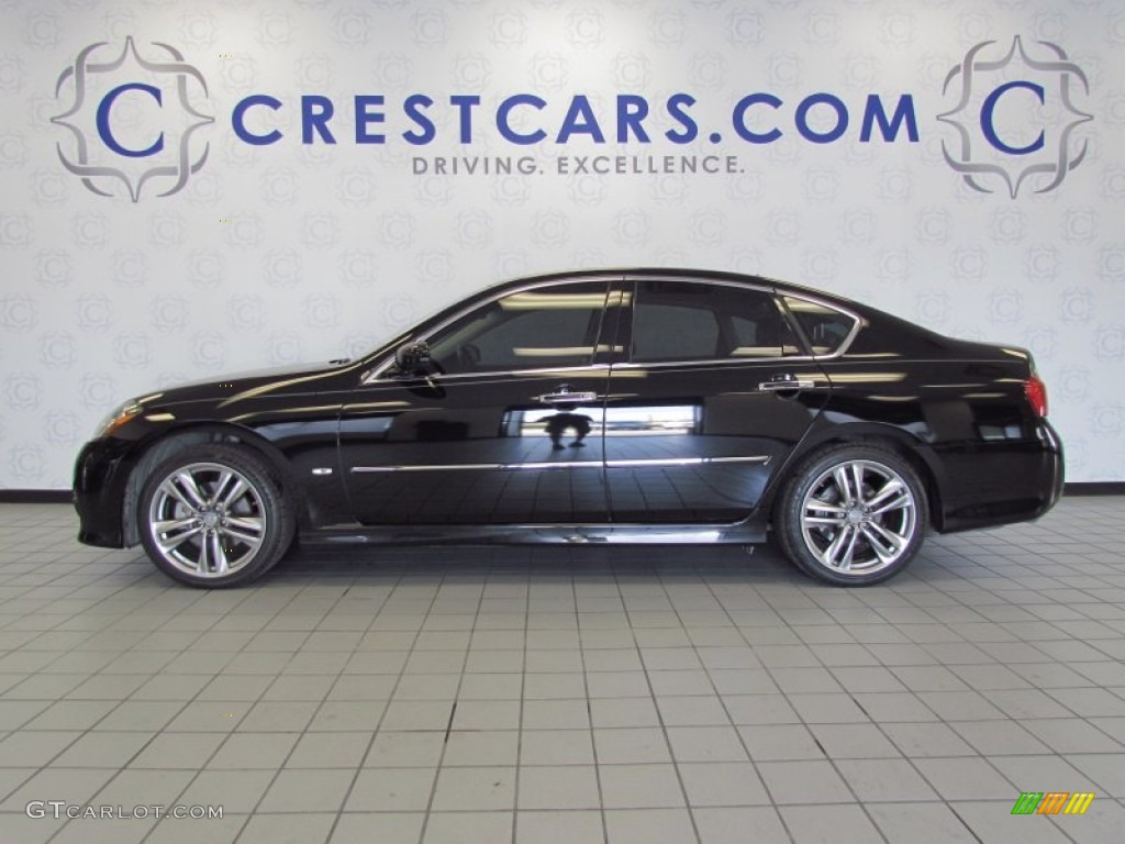 2008 M 35 S Sedan - Black Obsidian / Graphite photo #1