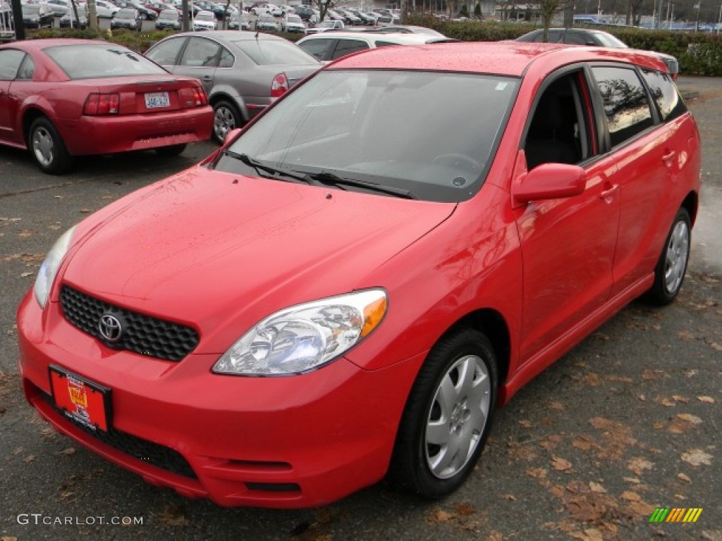 Radiant Red 2003 Toyota Matrix XR Exterior Photo #59641205