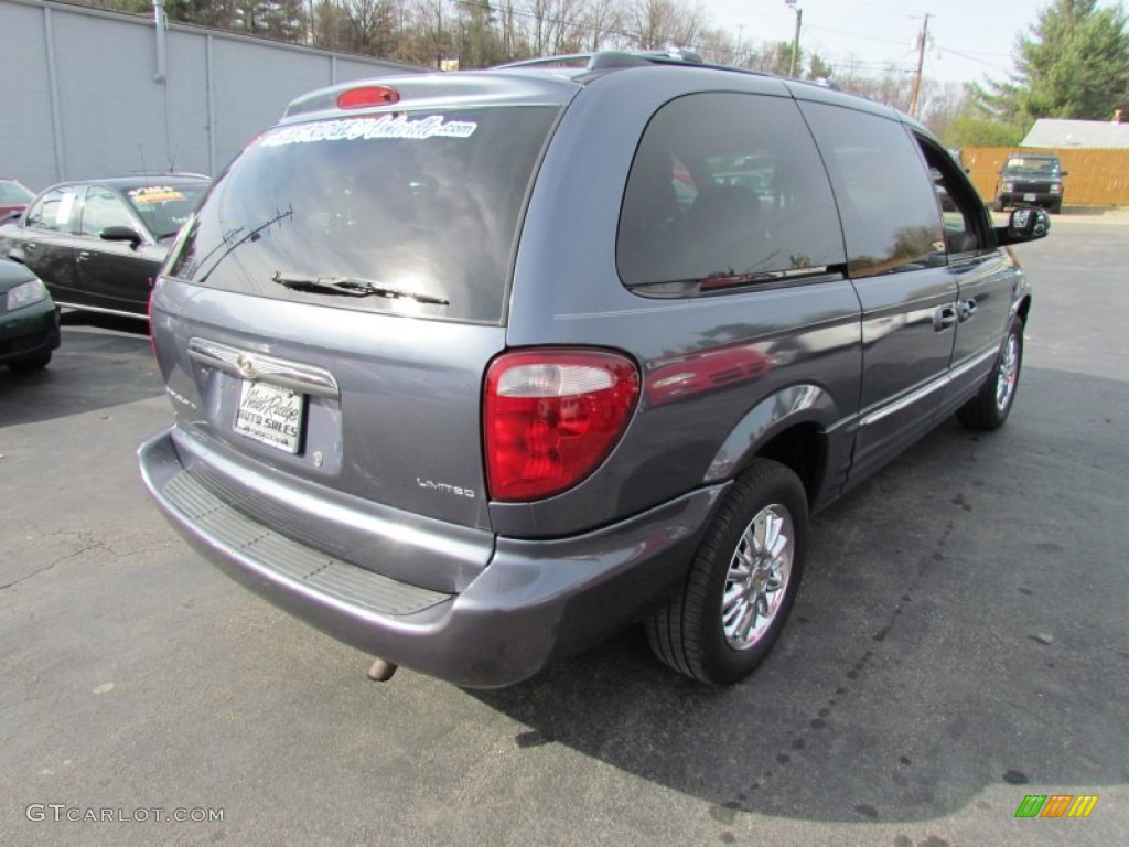 2001 Town & Country Limited - Steel Blue Pearl / Taupe photo #5