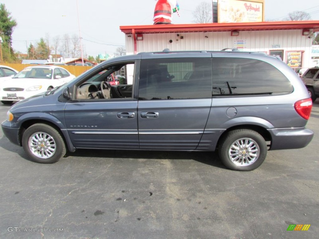 2001 Town & Country Limited - Steel Blue Pearl / Taupe photo #9