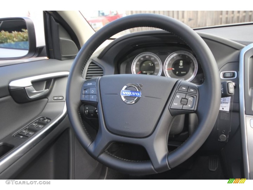 2012 Volvo XC60 3.2 Off Black Steering Wheel Photo #59643134