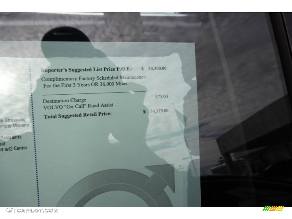 2012 Volvo XC60 3.2 Window Sticker Photo #59643143