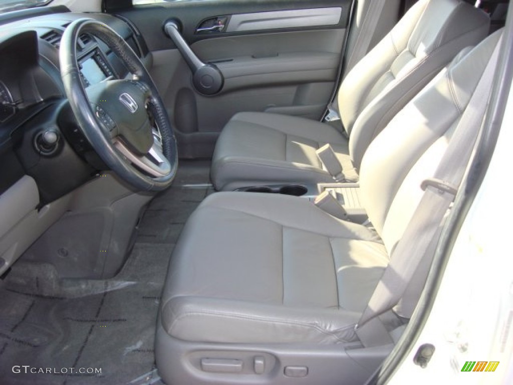 2008 CR-V EX-L 4WD - Taffeta White / Gray photo #9