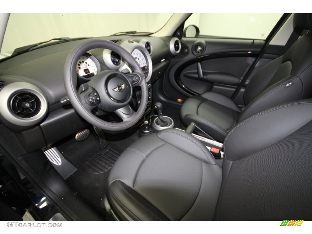Carbon Black Interior 2012 Mini Cooper S Countryman Photo #59644178