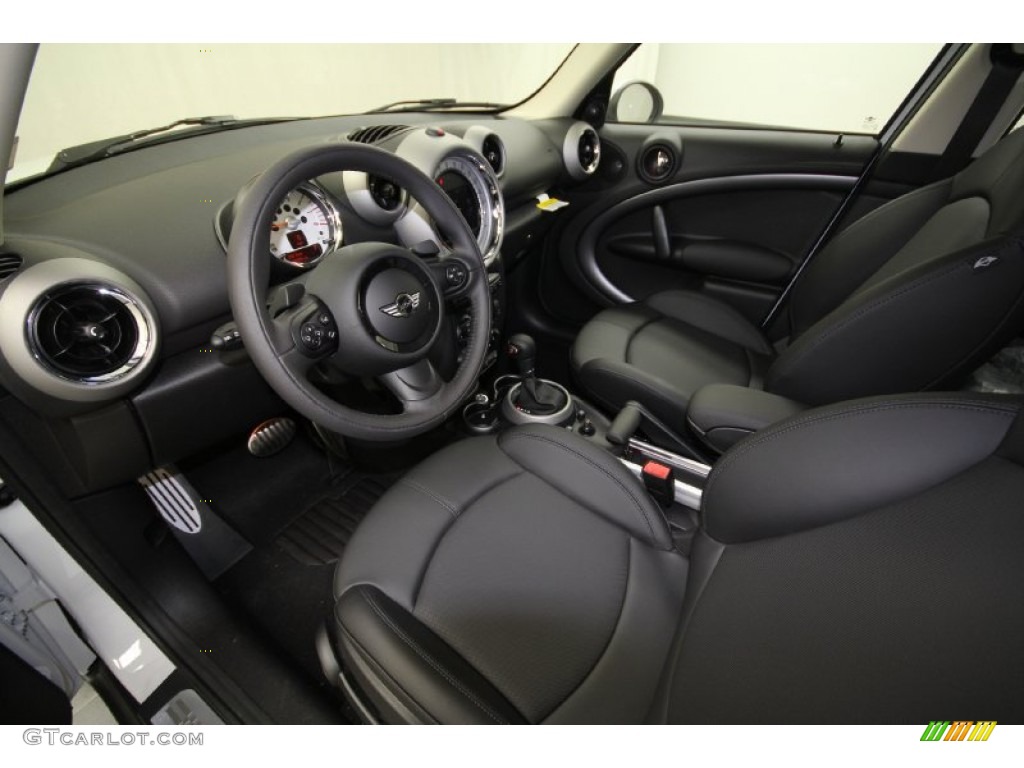 Carbon Black Interior 2012 Mini Cooper S Countryman Photo #59644403