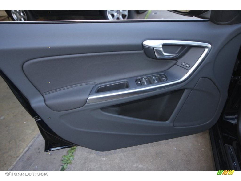 2012 Volvo S60 T5 Off Black/Anthracite Black Door Panel Photo #59644653