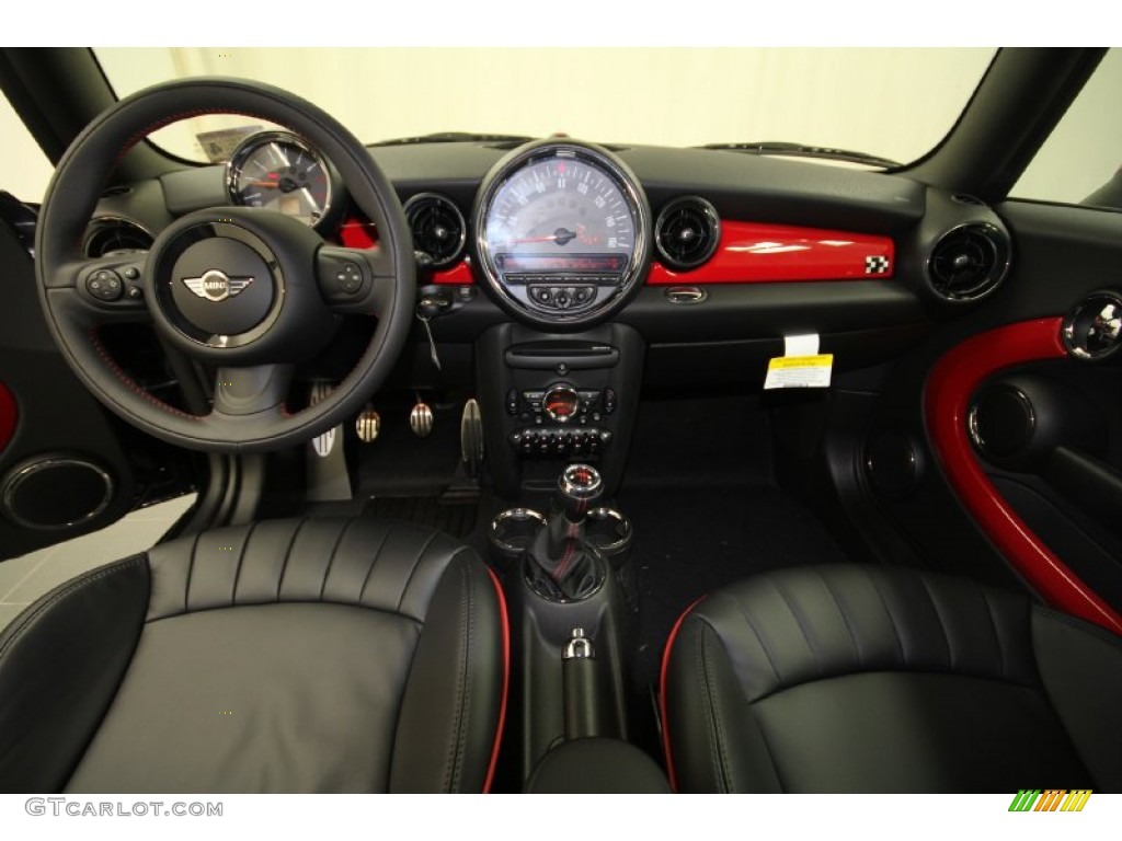 Lounge Championship Red Interior 2012 Mini Cooper John Cooper Works Hardtop Photo #59645084