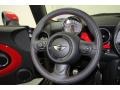 2012 Mini Cooper Lounge Championship Red Interior Steering Wheel Photo