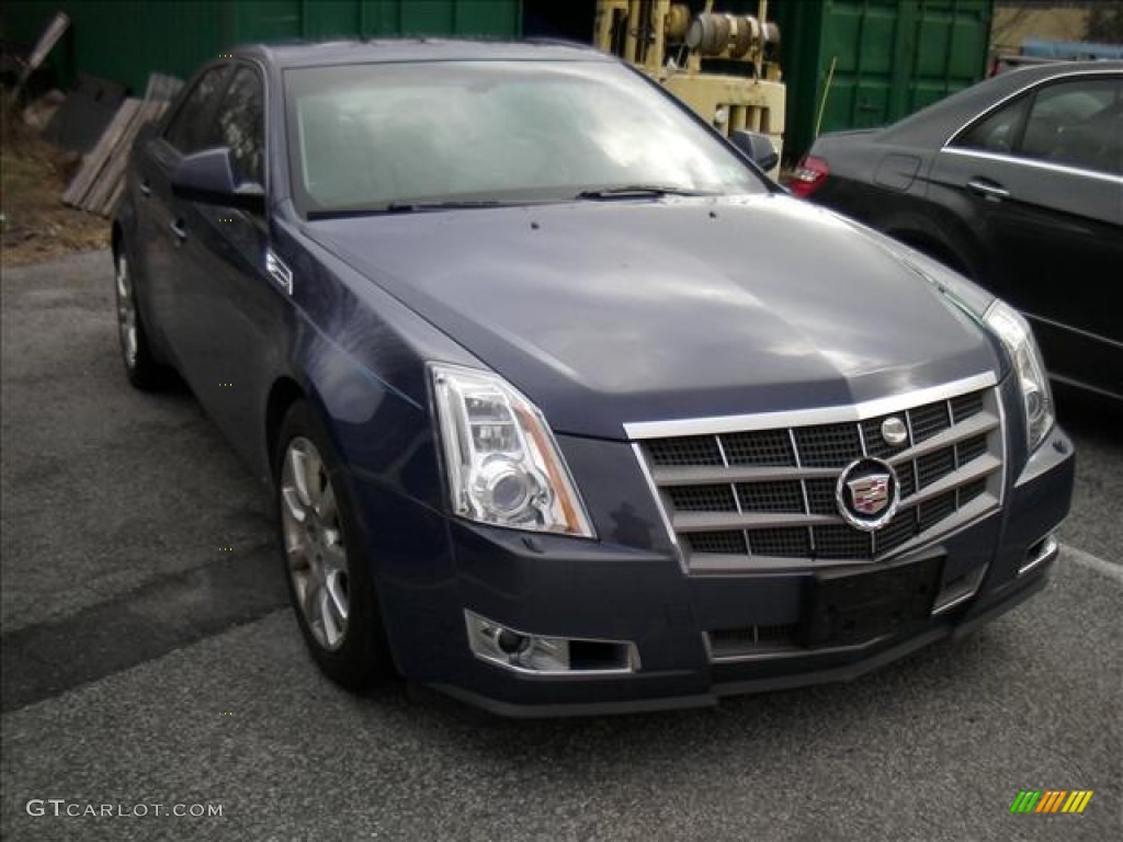 2009 CTS 4 AWD Sedan - Blue Diamond Tri-Coat / Light Titanium/Ebony photo #1