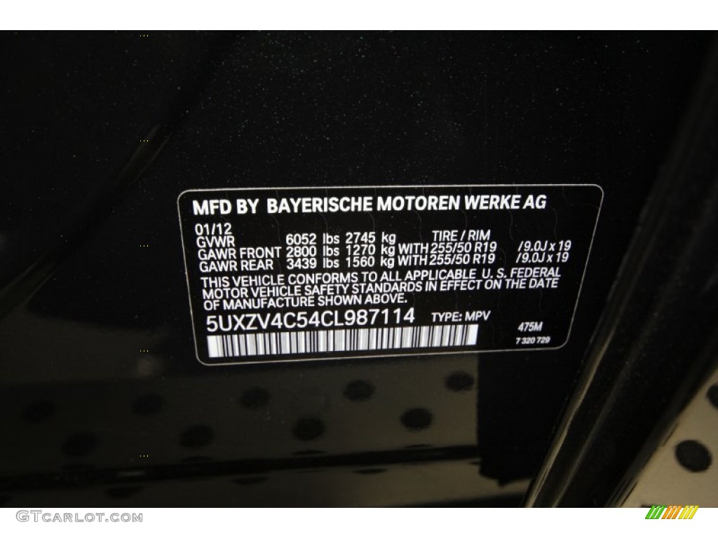 2012 X5 xDrive35i Premium - Black Sapphire Metallic / Oyster photo #10