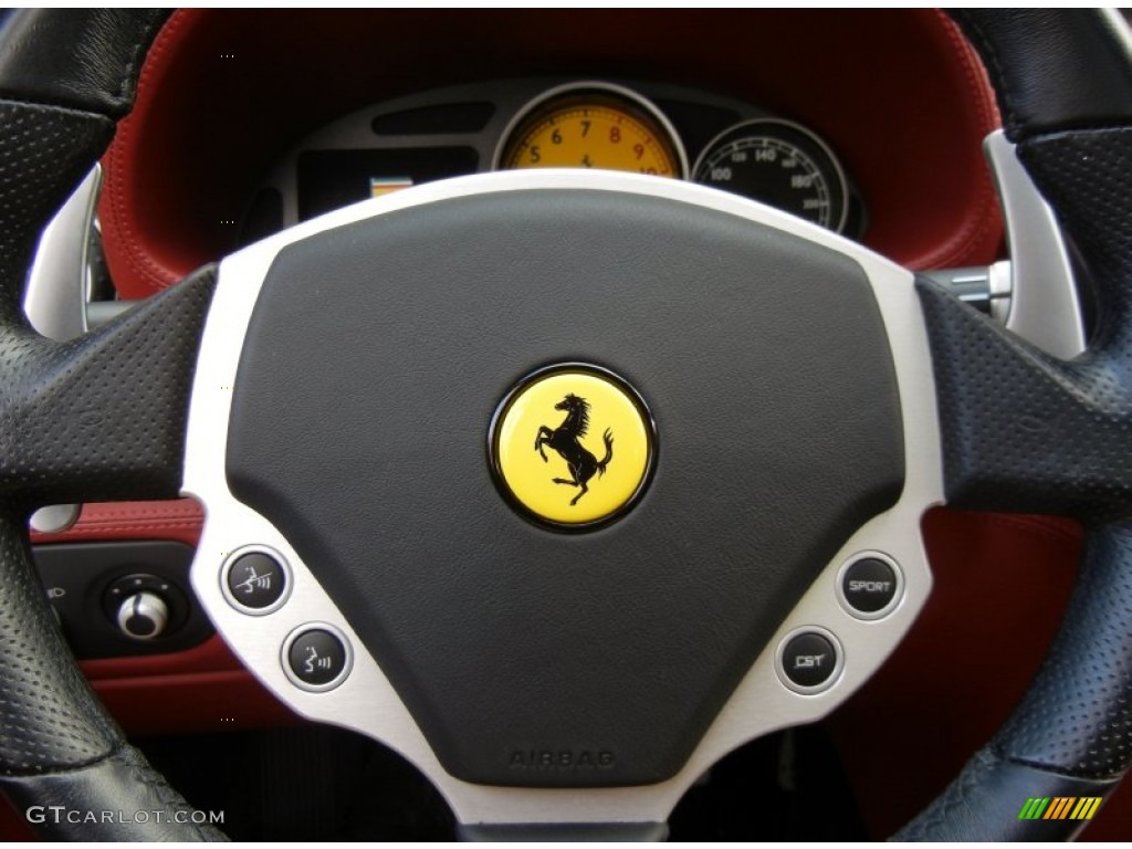 2007 Ferrari 612 Scaglietti F1A Rosso Steering Wheel Photo #59645714