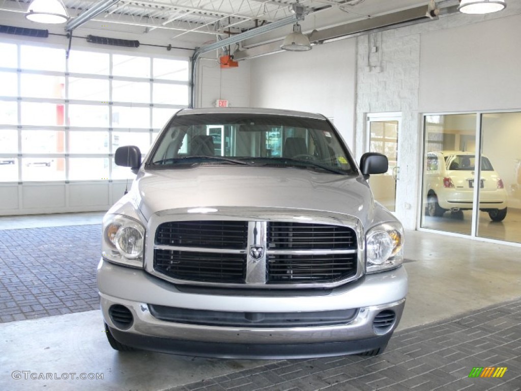 2007 Ram 1500 SLT Regular Cab - Bright Silver Metallic / Medium Slate Gray photo #6