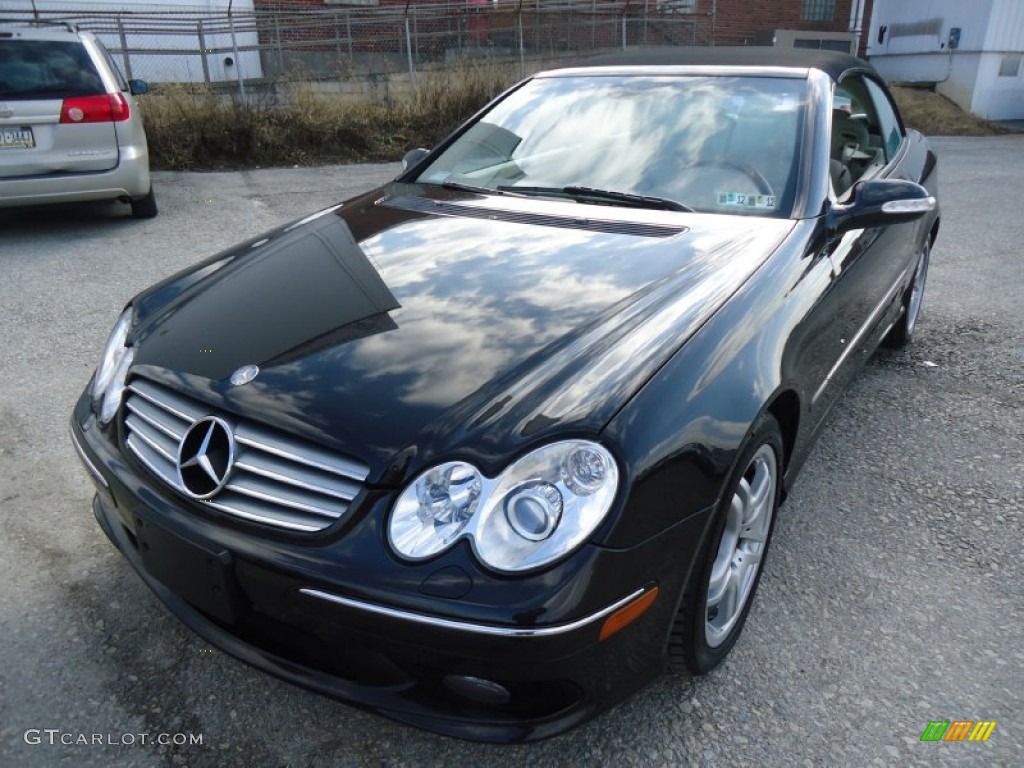 2004 CLK 500 Cabriolet - Mocha Black Metallic / Stone photo #2