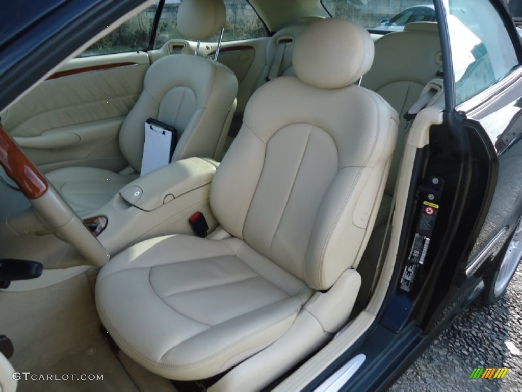 2004 CLK 500 Cabriolet - Mocha Black Metallic / Stone photo #13