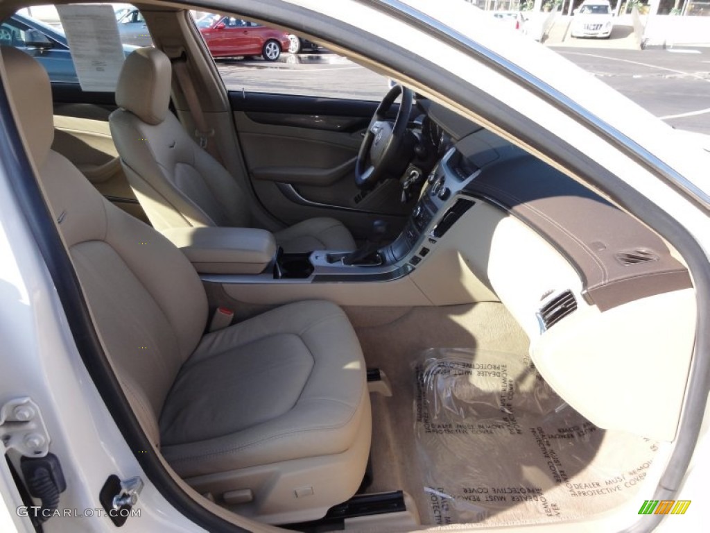 2009 CTS 4 AWD Sedan - White Diamond Tri-Coat / Cashmere/Cocoa photo #20