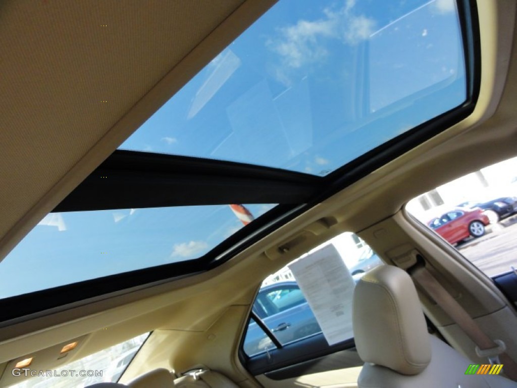 2009 CTS 4 AWD Sedan - White Diamond Tri-Coat / Cashmere/Cocoa photo #21