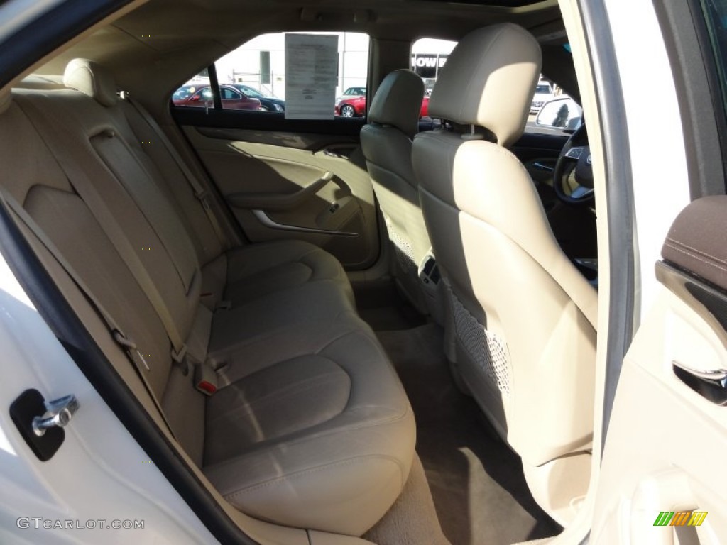 2009 CTS 4 AWD Sedan - White Diamond Tri-Coat / Cashmere/Cocoa photo #23