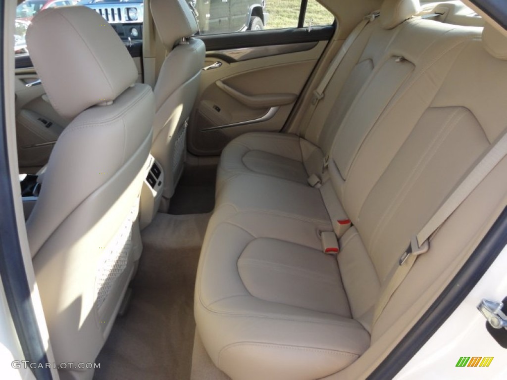 2009 CTS 4 AWD Sedan - White Diamond Tri-Coat / Cashmere/Cocoa photo #25