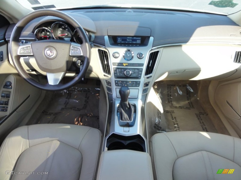 2009 CTS 4 AWD Sedan - White Diamond Tri-Coat / Cashmere/Cocoa photo #27