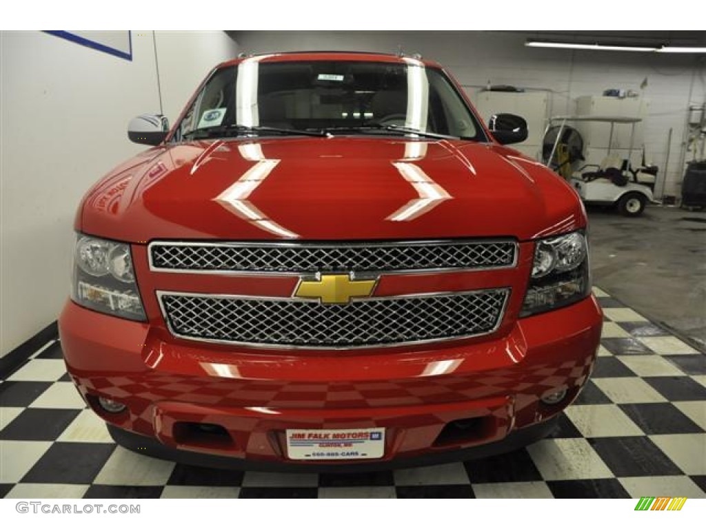 2012 Avalanche LTZ 4x4 - Victory Red / Dark Titanium/Light Titanium photo #4
