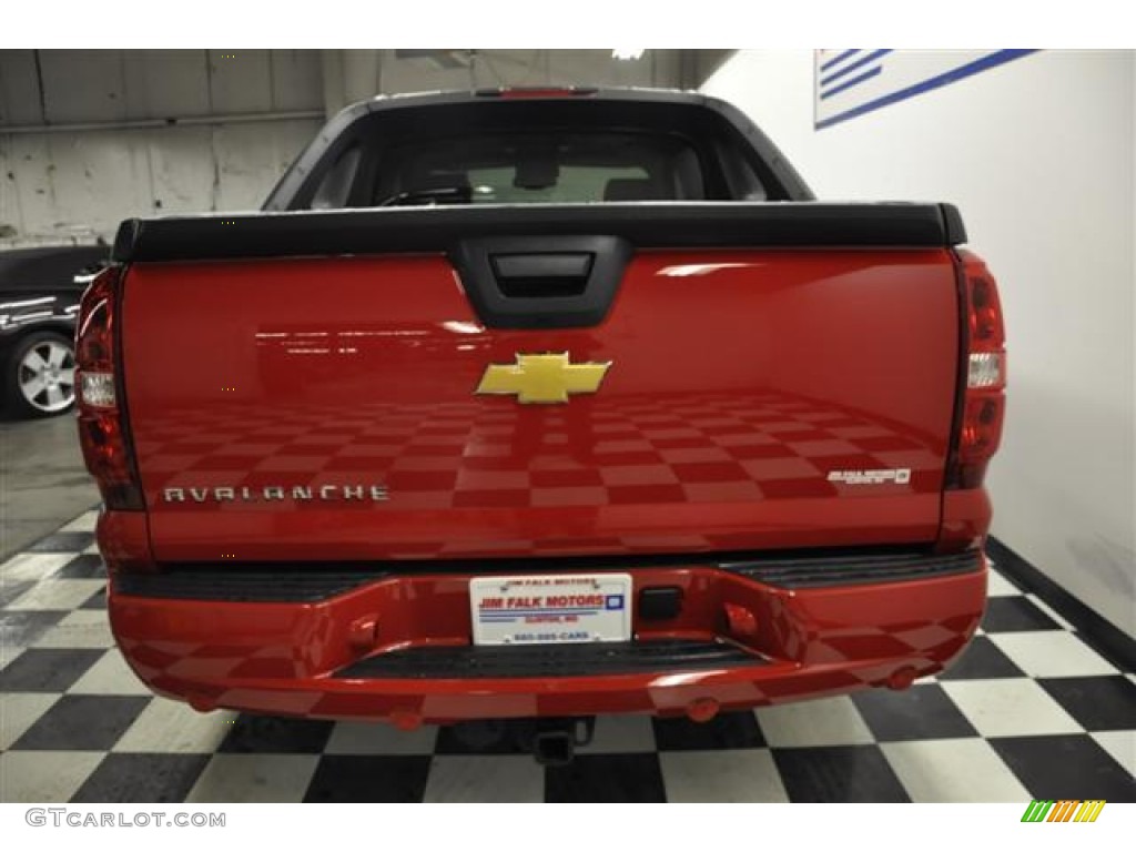 2012 Avalanche LTZ 4x4 - Victory Red / Dark Titanium/Light Titanium photo #5