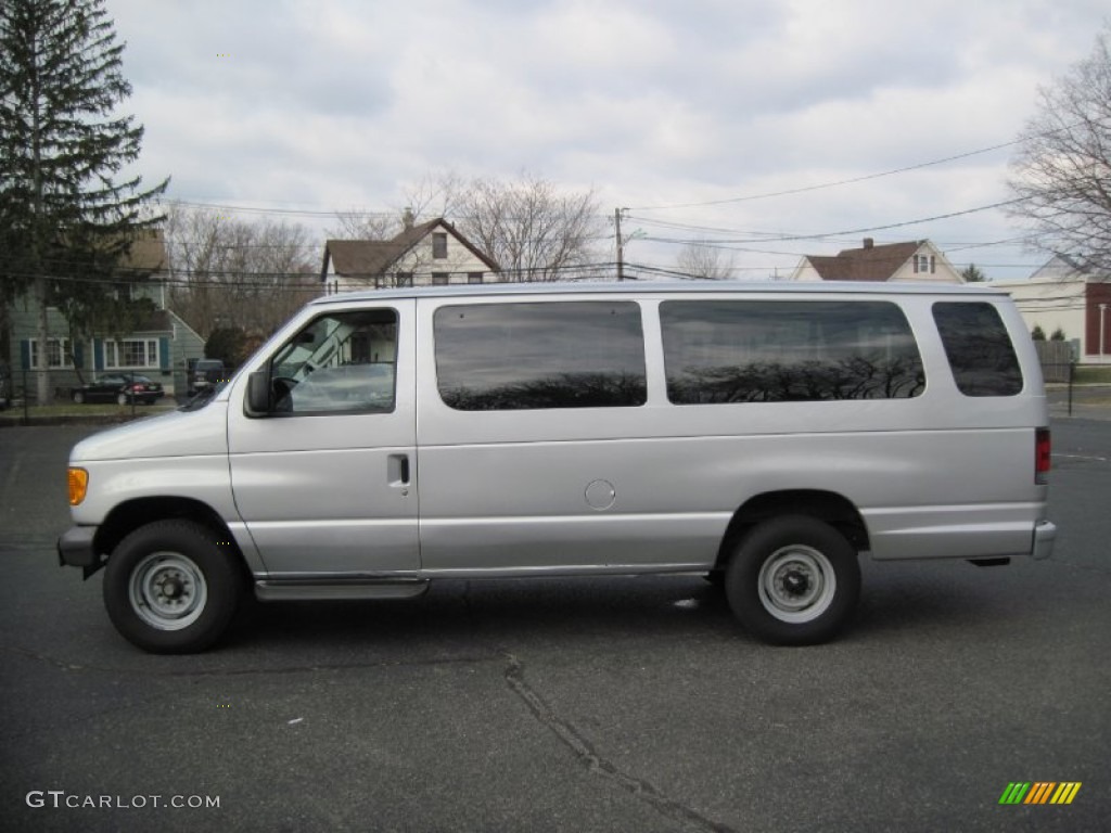 Silver Metallic 2006 Ford E Series Van E350 XL 15 Passenger Exterior Photo #59650706