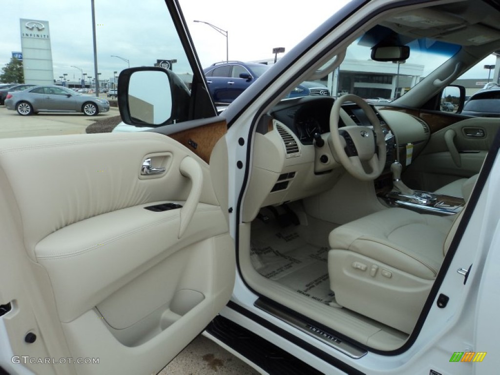 Wheat Interior 2012 Infiniti QX 56 Photo #59651594