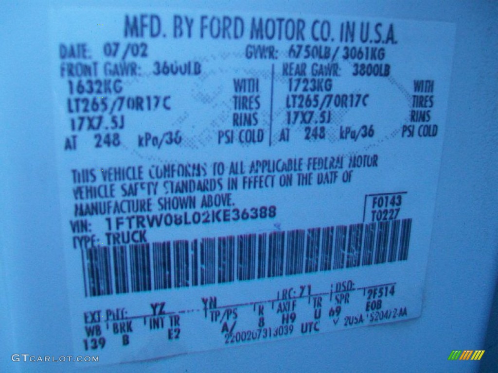 2002 F150 XLT SuperCrew 4x4 - Oxford White / Medium Graphite photo #35