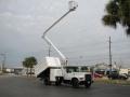 White 1998 Ford F800 Regular Cab Utility Bucket Truck Exterior