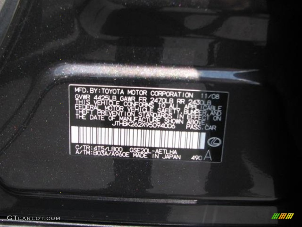2009 Lexus IS 250 4T5 Photo #59654330